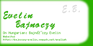 evelin bajnoczy business card